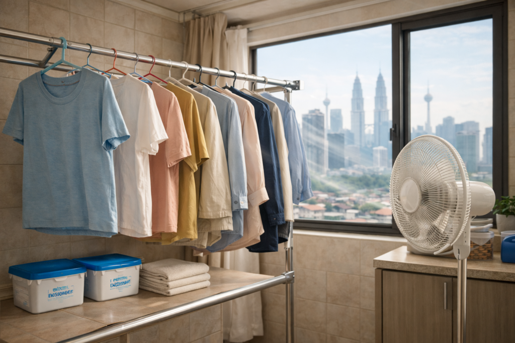 Best Way to Dry Clothes Indoors in Malaysia (No Smell, No Mould)